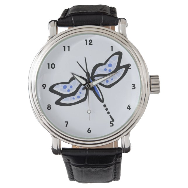 Royal Blue Dragonfly Watch (Front)
