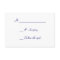 Royal Blue Elegant Gold Wedding RSVP