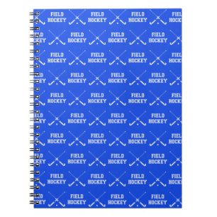 Royal Blue Field Hockey Notebook