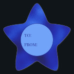 Royal Blue Foil To From Hanukkah Star Sticker<br><div class="desc">These fabulous gift tags would look great on all your Hanukkah gifts.  They are so festive in a star shape.  They'll look so cute on your gifts.</div>