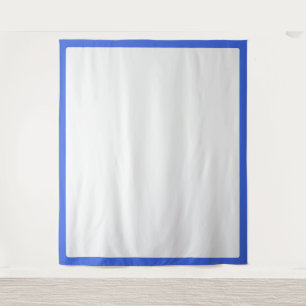 Royal Blue Frame Wall Tapestry – Customisable