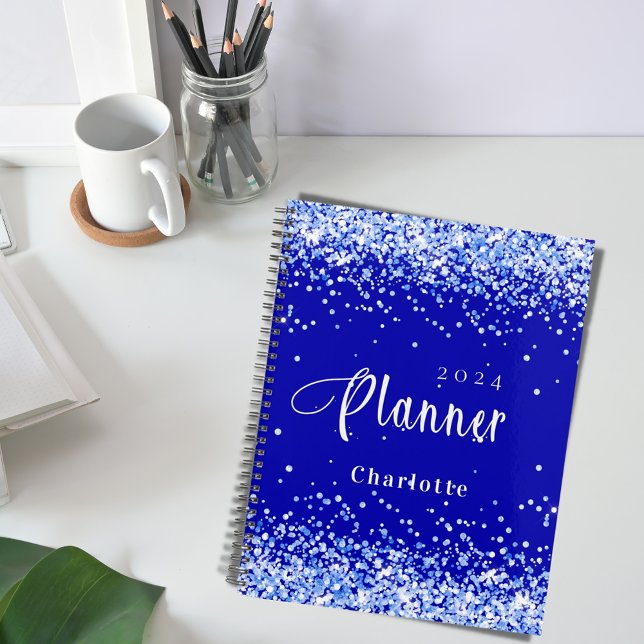 Royal blue glitter name appointment 2023 planner (Creator Uploaded)