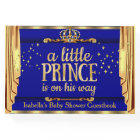 Royal Blue Gold Drapes Prince Baby Shower