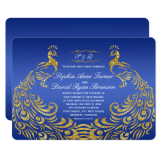 Royal Blue And Gold Invitations 10