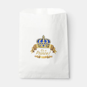 Royal Blue Gold Prince Baby Shower Favour Bags