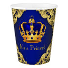 Royal Blue Gold Prince Baby Shower