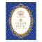 Royal Blue Gold Prince Birthday Guest Book Sign