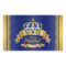 Royal Blue Gold Prince Water Bottle Label