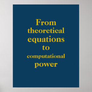 Royal Blue Gold Quantum Engineer Print