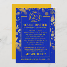 Royal Blue & Gold School Class Reunion
