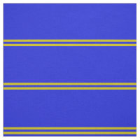 Royal blue, gold striped design