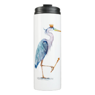 Royal Blue Heron Thermal Tumbler