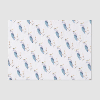 Royal Blue Heron Tissue Paper