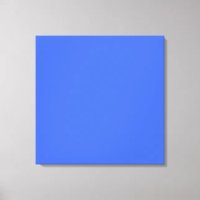 Royal Blue hex code 4169E1 Canvas Print | Zazzle