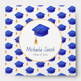 Royal Blue High School Graduation Envelope