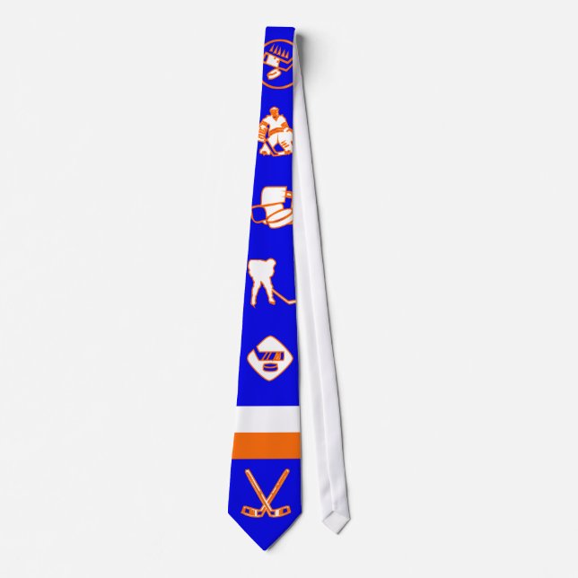 Royal Blue Hockey Tie (Front)