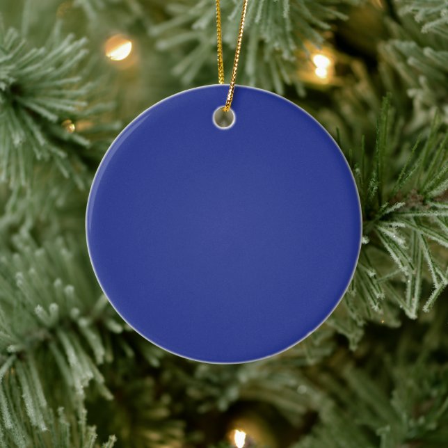 Royal Blue Holiday Elegance Ceramic Tree Decoration (Tree)