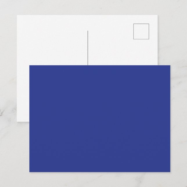 Royal Blue Holiday Elegance Postcard (Front/Back)