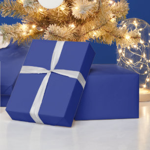 Royal Blue Holiday Elegance Wrapping Paper
