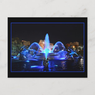 Royal Blue J.C. Nichols Fountain, Kansas City Postcard