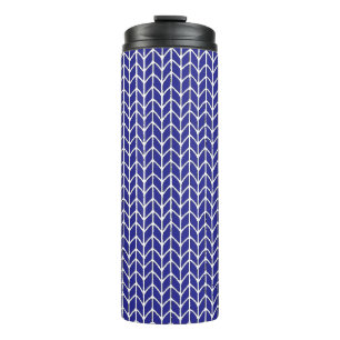 ROYAL BLUE KNIT Thermal Tumbler