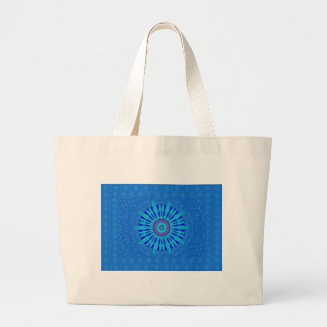 Royal blue large tote bag (Front)