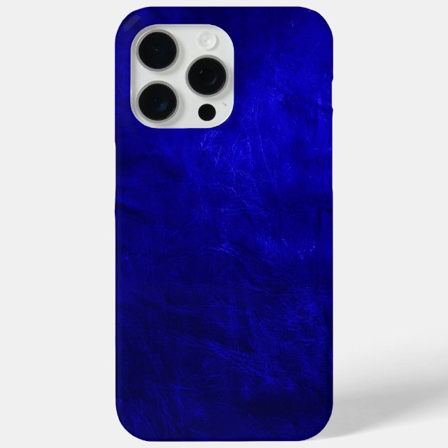 Royal Blue Leather Case-Mate iPhone Case (Back)