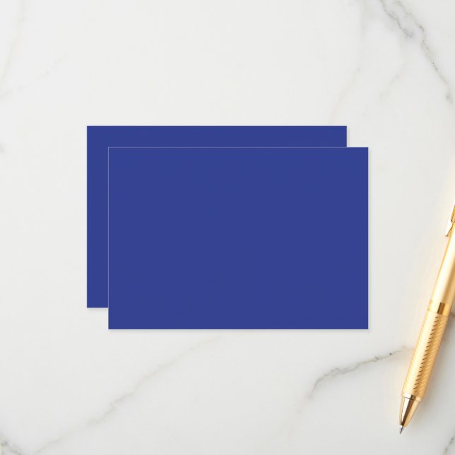 Royal Blue Luxury Enclosure Cards (Front/Back In Situ)