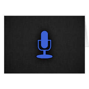 Royal Blue Microphone