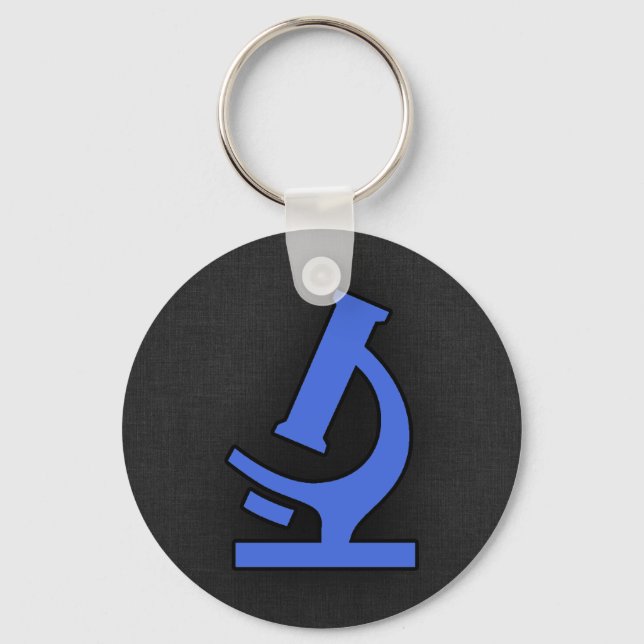 Royal Blue Microscope Key Ring (Front)