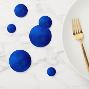 Royal Blue Modern Abstract Watercolor Art Confetti