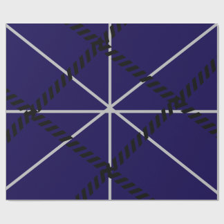 Royal Blue Modern Design Wrapping Paper