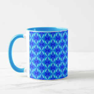 Royal Blue Modern Trendy Pattern Mug