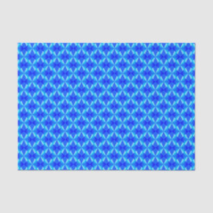 Royal Blue Modern Trendy Pattern  Tissue Paper
