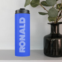 Royal Blue Modern Typography Personalised