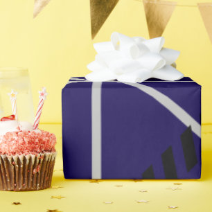 Royal Blue Modern Wrapping Paper