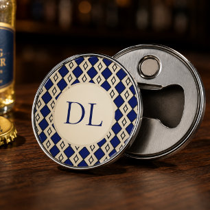 Royal Blue Monogram Bottle Opener