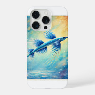 Royal Blue Needlefish 031124AREF110 - Watercolor iPhone 15 Pro Case