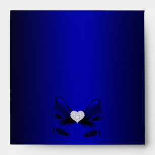 Royal Blue Peacock Envelope