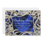 Royal Blue Pearl Glam Birthday Party