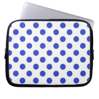 Royal blue polka dots