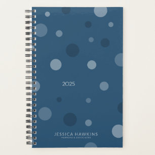 Royal Blue Pop Dots Year Weekly Planner