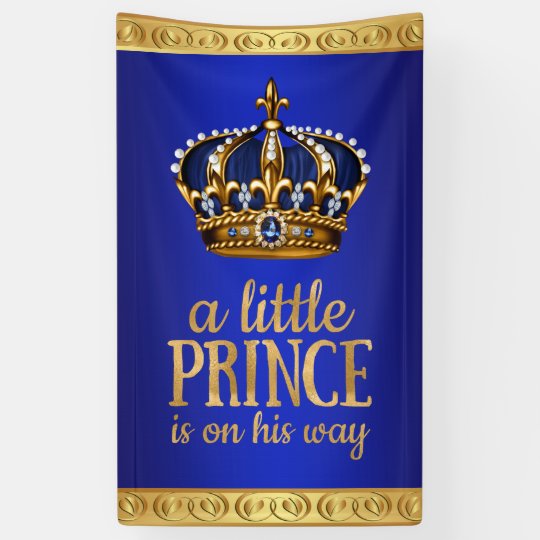 prince baby shower banner