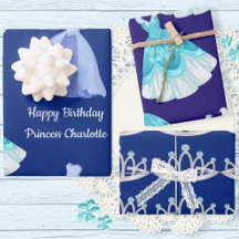 Royal Blue Princess Birthday