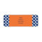 Royal Blue Quatrefoil Pattern with Orange