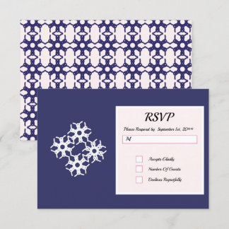 Royal Blue RSVP Cards