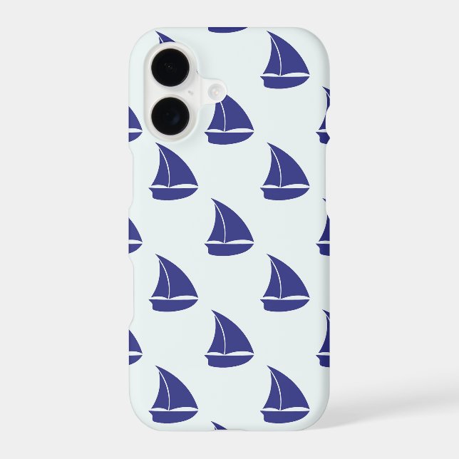 Royal Blue Sailboat Pattern (Back)