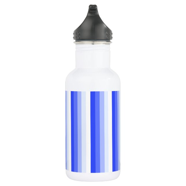 Royal blue shadow stripes 532 ml water bottle (Right)