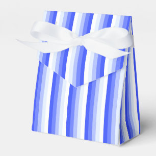Royal blue shadow stripes favour box