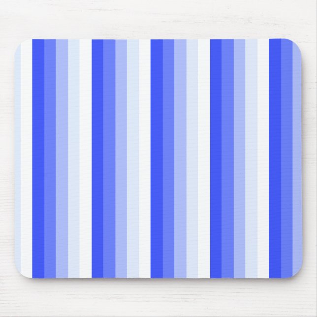 Royal blue shadow stripes mouse mat (Front)
